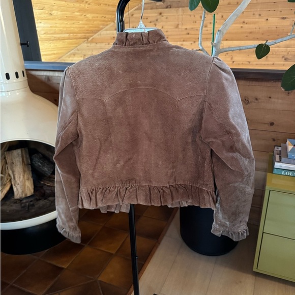 Vintage Women’s Suede Button Up Coat - Picture 2 of 7